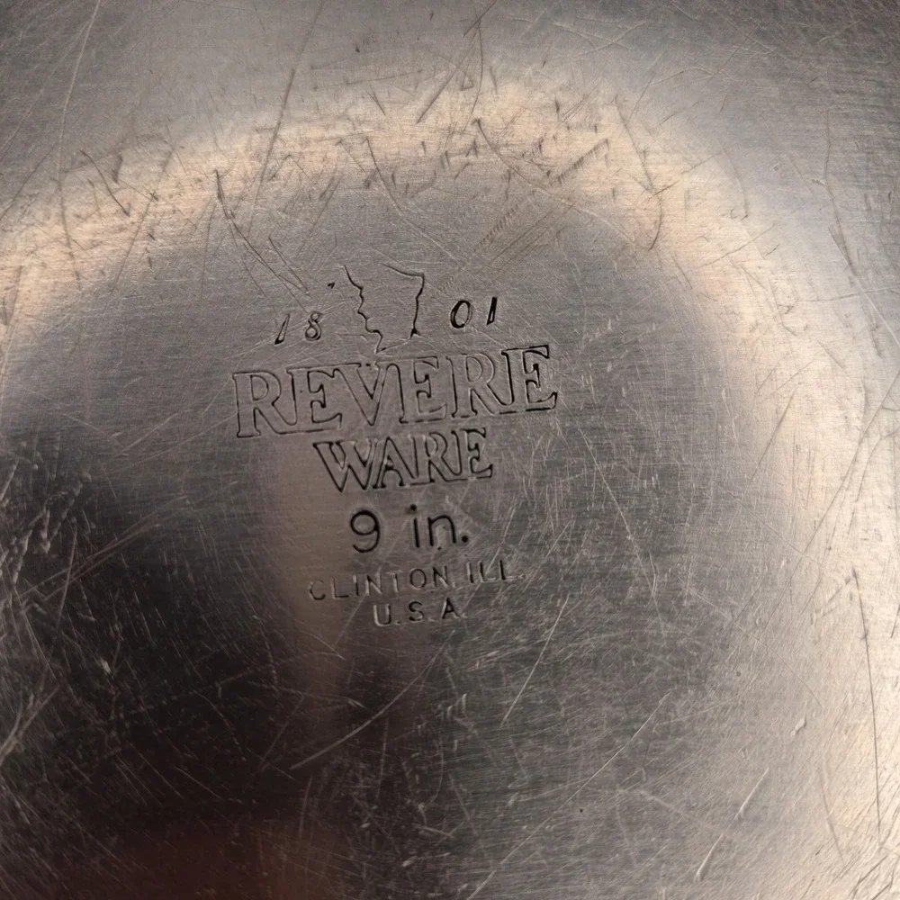 70s Revere Ware Copper Clad Stainless Steel 9